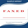 Quality, Large Self-Inking 'Faxed' Stamp with Red Ink - Ideal