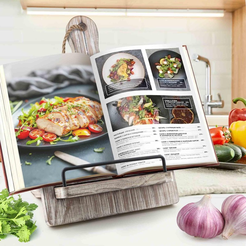 Cookbook Stand Recipe Book Holder: Recipe Book Holder for Counter