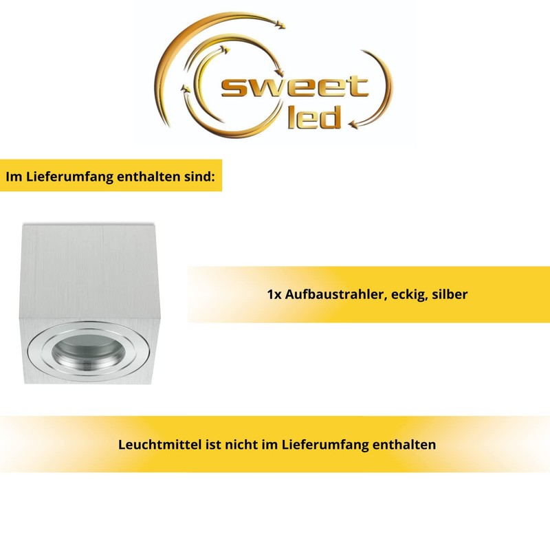 Sweet Led Ceiling Spotlight IP44 Flat Bathroom Aluminium Mounting Frame