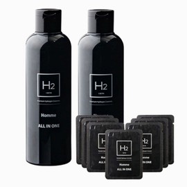 H2 Homme All-in-One 2-pack 10 pouches Men's Skin Lotion Wrinkle Improvement Cool Water Functional Hydrogen Cosmetics / H2 옴므 올인원 2통 파우치 10개 남성 스킨 로션 주름개선 쿨워터 기능성 수소화장품