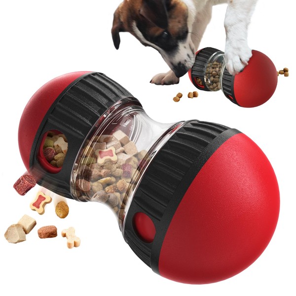 BSISUERM Dog Food Puzzle Toy Adjustable Treat Dispensing Food Dispenser