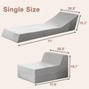 Rilelola Folding Sofa Bed, Sleeper Chair and Futon Couch, Convertible