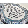 TALISMAN4U Hamsa Wall Decor Home Blessing Jerusalem Blue Oriental Design