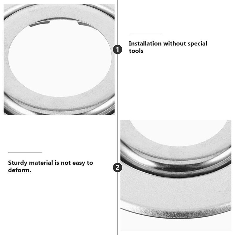 OUNONA Fire Sprinkler Head Escutcheon Plate, 20pcs Adjustment Range Recessed