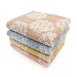 Kosugizen Onnera Face Towel, 13.4 x 31.5 inches (34 x 80 cm), Set of 4 Colors