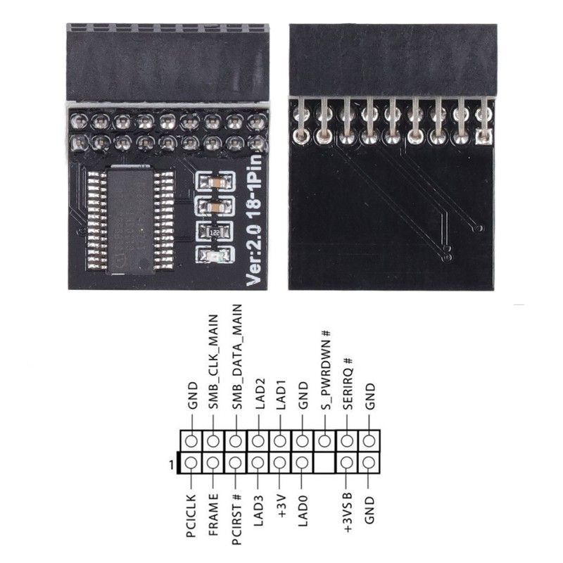 TPM2.0 Security Module 18pin for ASROCK Motherboard LPC Card for
