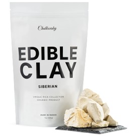 Chalkovsky Premium Edible Clay - Crispy Clay Chunks for Eating - Edible Chalk for Pica Cravings, Mukbang ASMR Content Creators - Ready-to-Eat Clay - Carefully Selected Edible Dirt Bites - 7 Oz (200gr)