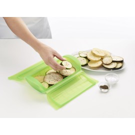 Lékué 3400600V09U004 12.4 x 24 x 5 cm Steam Case for 1 - 2 Person, Green