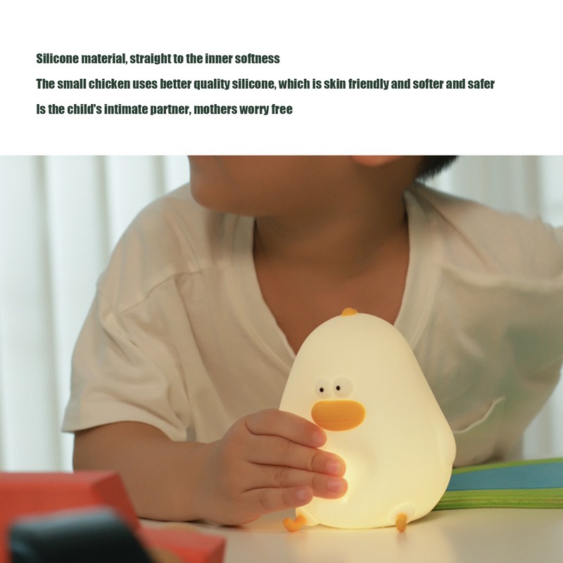 LED Night Light Interesting Chicken Pat Light USB Charging Baby