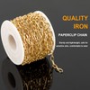 KYUNHOO 32.8 Feet Thin Paperclip Chains Width 4MM Craft Chain