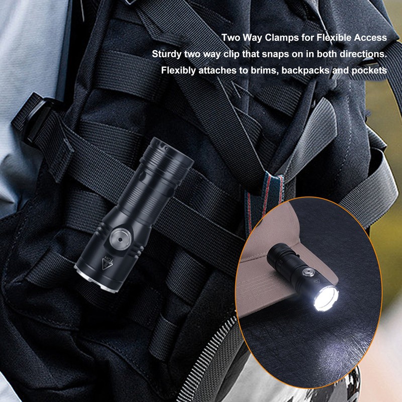 Flashlight Super Bright Type C Charging Aluminum Alloy 2050LM 6