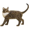 LP Walking Cat - Tabby & White Cat Figurine