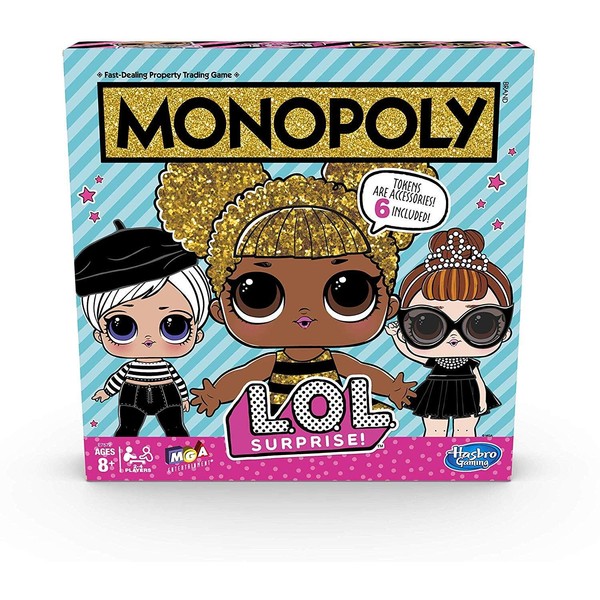 MONOPOLY Game: L.O.L. Surprise! Edition Board Game for Kids Ages 8 and Up