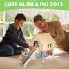 LUCKYBOPAN Guinea Pig Hideout- Wooden Guinea Pig Toys with Stairs