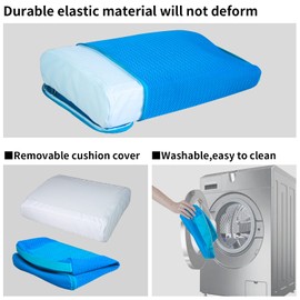 YUJHON Hot Tub Booster Seat, Bottom Weighted 6 Section Non-Slip Design, Quick Dry Hot Tub Pillow Spa Pad Bath Accessories for Indoor or Outdoor