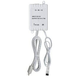 Paulmann 70202 YourLED RGB-Controller für LED Strip mit IR-Fernbedienung Stripe Zubehör Weiß Kunststoff 12V DC Schalten Dimmen Steuern Programmieren