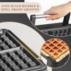 UVFAST Waffles Maker Waffle Iron, 4 Belgian Square Waffle Maker,