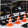 Warmhm 14 x Roadblock Sand Table Model Mini Warning Cones
