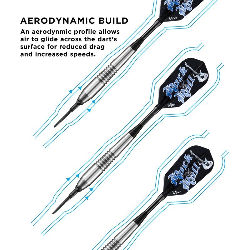 Viper Rock & Roll Soft Tip Darts & Casemaster