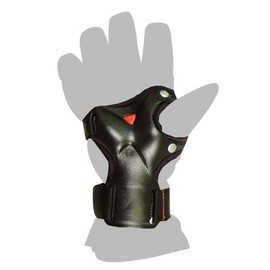 North Peak NP-2406 BK Snowboard Wrist Guard, Overglove Type, One Size Fits Most