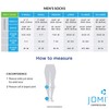 Jomi Compression Men Collection, 15-20mmHg Compression Socks Microfiber 102 (Large,
