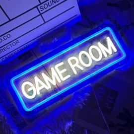 Game Room Neon Sign for Game Wall Decor Led Neon Light with USB Powered Teen Boy Children Bedroom Bar Party Gaming Room Accessories and Decor Neon Signs Custom, 15.7 x 5.9"