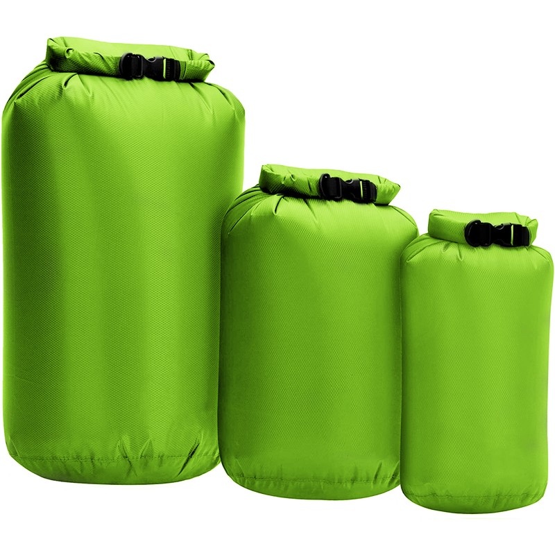 3pcs Waterproof Dry Bag Roll Top Dry Sack For Kayaking