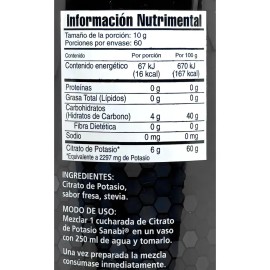 Citrato De Potasio 600 G Fresa Sanabi                                                                                                                 
