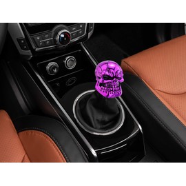 Abfer Cool Shift Knobs Skull Shaped Shifter Knob Car Gear Shifting Lever Handle Fit for Most Automatic Manual Transmission Vehicle