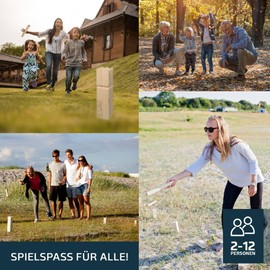 Viking Kubb for [Original] Swedish Chess Made of Wood, Spare Part in Tournament Dimensions 15 x 5.8 x 5.8 cm