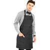 Under NY Sky Chef Apron – Professional Black Denim –