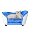 AFBKSS&BB Comfy Velvet Pet Sofa Bed for Small Cats -