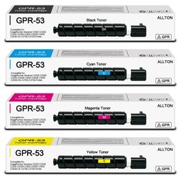 GPR-53 GPR53 Toner Cartridge High Yield GPR53 Toner Black Cyan Magenta Yellow Replacement for Canon ImageRunner Advance C3325 C3325i C3330 C3330i C3525 C3525i C3530 C3530i DX C3730i C3730i Printer