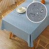 WUBAYI Table Cloth PVC Plastic Wipe Clean Tablecloth Rectangular Kitchen
