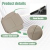 Priprilod Leather Driver Side Bottom Replacement Seat Cover Tan（#44） Compatible