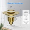 iFealClear Metal Universal Bathroom Sink Stopper, Upgraded Stainless Steel Sink