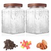 Custde Glass Storage Jars With Airtight Lid, 23.7oz Container For