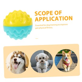 BESPORTBLE 3pcs Pet Toss Ball Puppy Molar Teether Dog Teething Bone Dogs Interactive Ball Fetch Balls for Dogs Puppy Teething Bal Pet Plaything Dog Chewer Toy Small Dog Grinding Ball Dog Ball