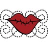 CafePress Valentine Kiss Square Car Magnet 3 X 3 Square