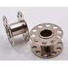 TSL 2 Metal Sewing Machine Spools, Silver, 2 x 1.5