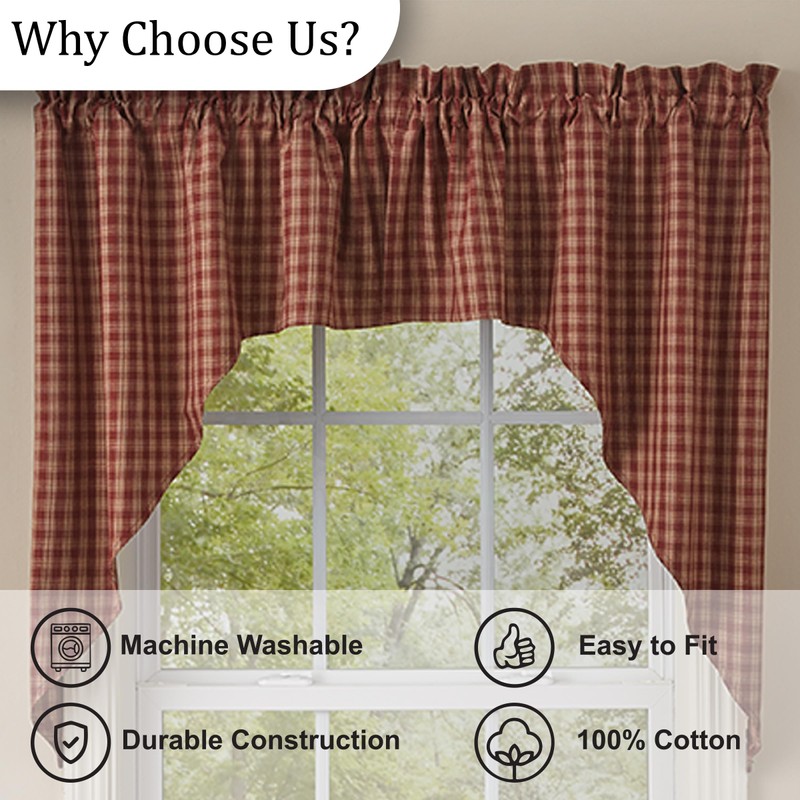 Park Designs Sturbridge Swag, 72 x 36, Wine