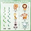Jungle Animal Party Decorations, Kaluofan 24 PCS Jungle Theme Party