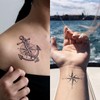 UBICA Semi Permanent Tattoo 2 Sheets | Compass & Anchor