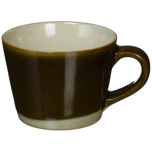 つかもと(Tsukamoto) デミタスカップ ブラウン 200ml 益子焼 コーヒーカップ 伝統釉シリーズ 皮鯨釉 KKC-8