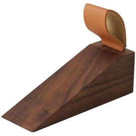 GJTr Door Stopper Entrance Interior Door Wooden Insert Type (Brown, 1 Piece)