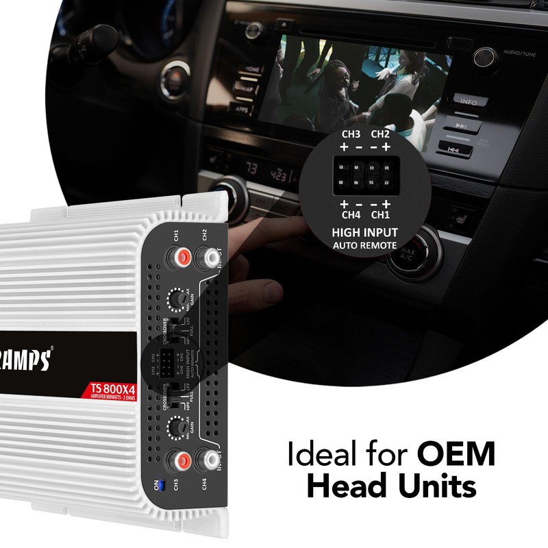 Taramps TS 800x4 Car Audio Multichannel Amplifier 800 Watts Rms