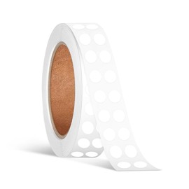 1/4 Inch Circle Sticker Labels,0.25 Inch Round Adhesive Color-Code Dot Stickers,1000 Stickers Dot Label Stickers for Office and Marking (White)