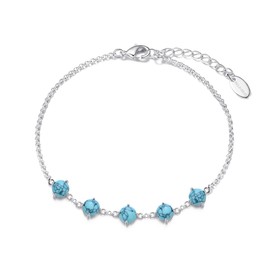 Philip Jones Synthetic Turquoise Gemstone Bracelet
