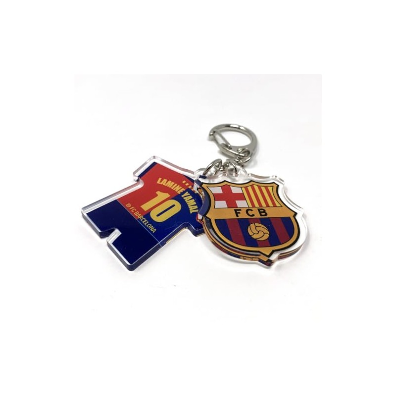 FC Barcelona Keychain Acrylic Double Row Charm #10 Lamine YAMAL