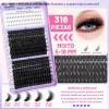 Kit De Extensiones De Pestañas De Alta Capacidad,1274 Pcs